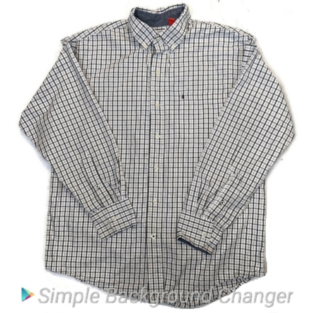 Izod Mens Button Down Shirt Size Medium